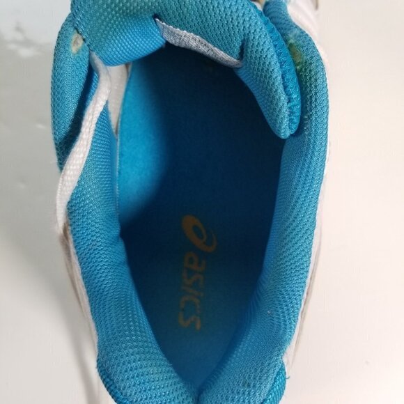 Asics Sneakers Womens Gel Game Tennis Shoe White with Blue Size 8 Pickleball - Picture 4 of 12
